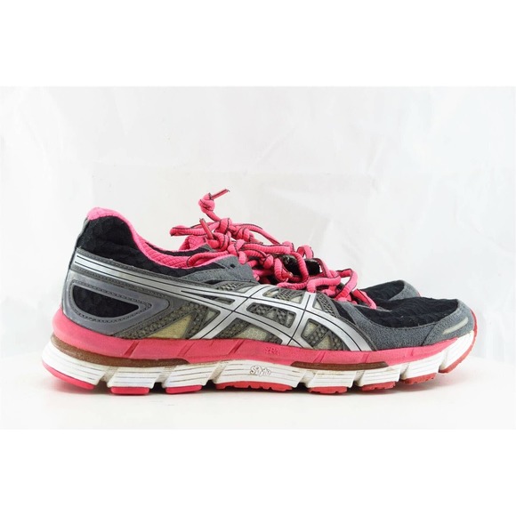 Asics Excel 33 Women Size 8 M Black Running Fabric T271n - Picture 4 of 9